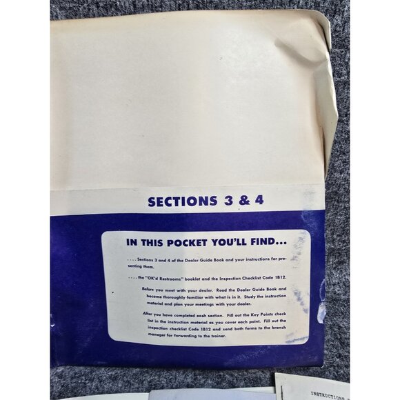 Pure Oil Company Advertising Car Dealer Guide Kit Packet Forms Booklets Document - Picture 10 of 13